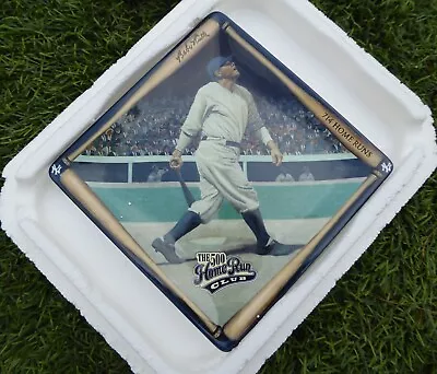 BABE RUTH THE 500 HOME RUN CLUB BRADFORD EXCHANGE PLATE W/COA New • $16.95