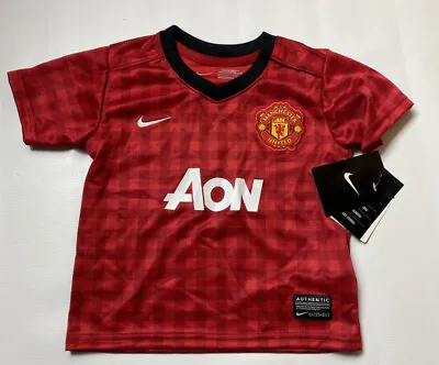 MANCHESTER UNITED BNWT Home Jersey Shirt NIKE 2012 Little Boy Baby 80cm /1 YRS • £39