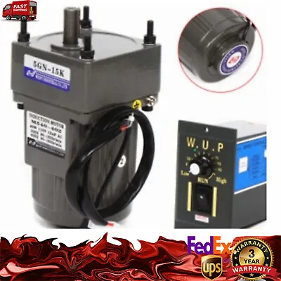 AC Gear Motor Electric &Variable Speed Reduction Controller 0-90RPM Torque 15K • $59