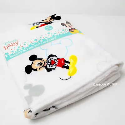 Mickey Mouse Baby Blanket For Stroller Infant Disney Fleece New 30  X 60  • $8.96
