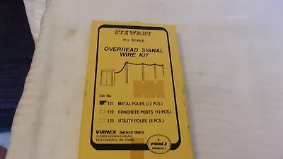 HO Scale Stewart Overhead Signal Wire Kit White Metal #121 BNOS • $22.50