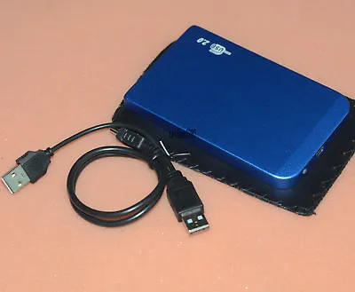 Blue USB2.0  External Hard Drive HDD Portable Laptop Mobile Hard Disk • £16.79