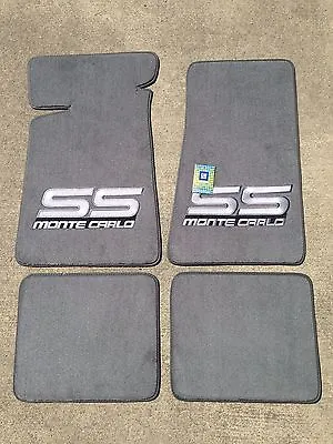 Carpeted Floor Mats - Large Gray Monte Carlo SS On Gray • $164.99