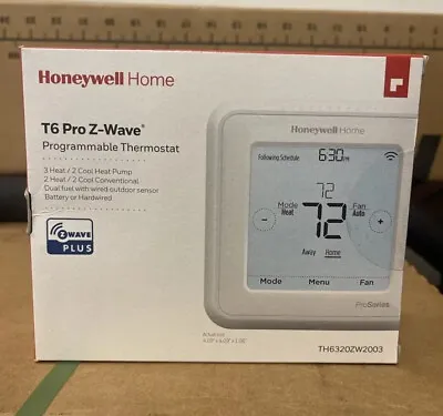 $78 • Buy Honeywell T6 Pro Series Z-Wave Programmable Thermostat - White  Company Name !