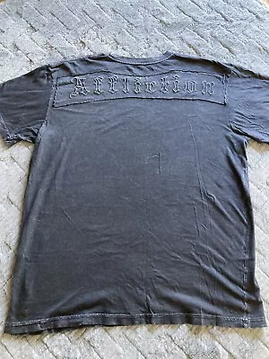 Y2K Affliction T Shirt Men's Large Black USA Made Vintage • $27.99