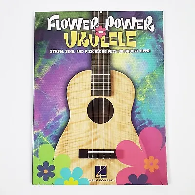 Flower Power For Ukulele Sheet Music Paperback Large 30 Groovy Hits Music Book • $19.95
