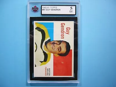 1960/61 Topps Nhl Hockey Card #31 Guy Gendron Ksa 5 Ex Sharp!! 60/61 Topps • $49.99