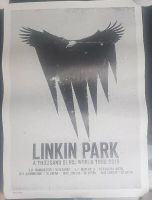 Linkin Park - A Thousand Suns UK Tour Poster 2010 LIMITED EDITION PRINT RARE!!!! • £50