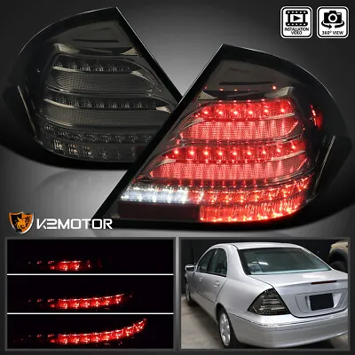Smoke Fits 2001-2004 Mercedes Benz W203 C200 Tail Light LED Sequential Signal • $188.65