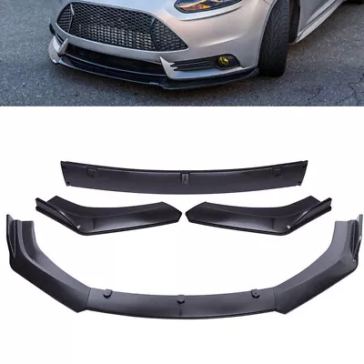 For Ford Focus 2012-2014 Front Bumper Lip Spoiler Splitter Body Kit Glossy Black • $54.95