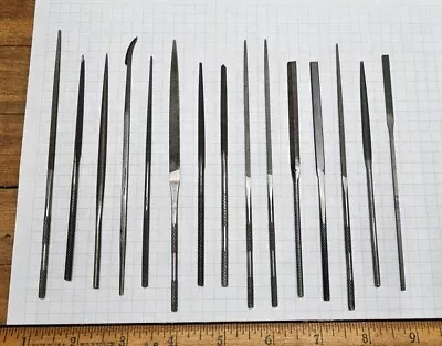 MACHINIST Tools Metal SWISS PATTERN Needle Files SET ☆ Grobet / NICHOLSON ☆USA • $5
