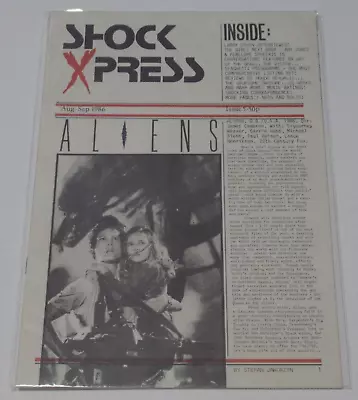 Shock Xpress Issue 5 Horror Magazine Aliens Day Of The Dead Larry Cohen 1986 • $15