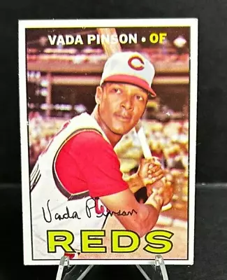 1967 Topps Baseball Card Vada Pinson #550 High # Card EX-EXMT Range JB • $4.99