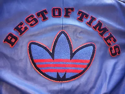 $649.99 • Buy Vintage 2006 Adidas Run Dmc Best Of Times Leather Jacket..size Large..27 Pits