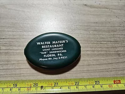 Vintage Walter Mateer's Restaurant Florin PA Advertising  Squeeze Coin Wallet • $14.99