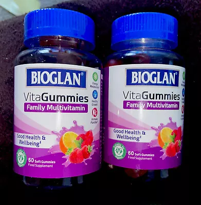 £8 • Buy 2 X Bioglan Multivitamins Vitagummies Family Multivitamins 60 Soft Gummies = 120