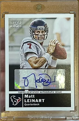 MATT LEINART 2010 Topps Magic #163 Auto Autograph SSP /15 USC Texans • $299.99