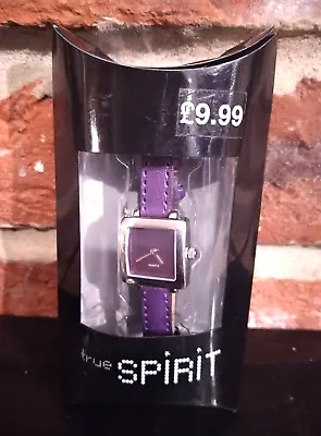 £5.99 • Buy Spirit (New Look) Ladies Fashion Watch Purple Face & Strap Quartz**NEW BATTERY**