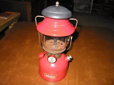 Vintage Restored Coleman 200A Single Mantle Working Gas Lantern Dated 6 54 • $30