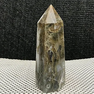 $10.50 • Buy Natural Aqua Agate Column Obelisk Crystal Column Wand Point Healing Stone
