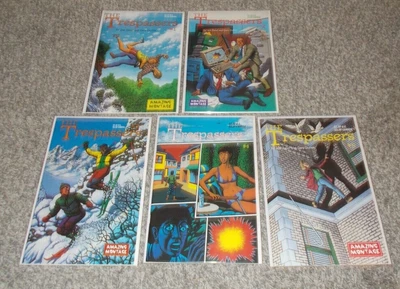 $16.95 • Buy The Trespassers # 1,2,3,4,5 Complete Set 1996 Amazing Montage Comics