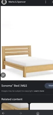 £70 • Buy M&S Sonoma, Light Oak, King Size, Bed Frame