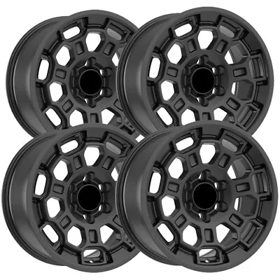 (Set Of 4) OE Concepts TRD9 W217 18x8.5 6x5.5  +47mm Satin Black Wheels Rims • $911.96
