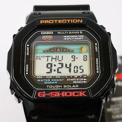 CASIO G-Shock GWX-5600-1JF Black G-Lide Tough Solar Radio Men's Watch New In Box • $249.58