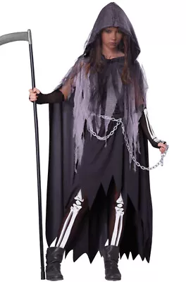 Brand New Miss Grim Reaper Tween Girls Costume • $31.60