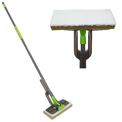 Microfibre Sponge Mop Floor Cleaner Sweeper Laminate Tiled Wood Lino Wet/dry • £7.99