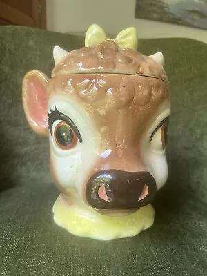 Vintage Metlox Borden Beulah Large Cow Head Cookie Jar • $170