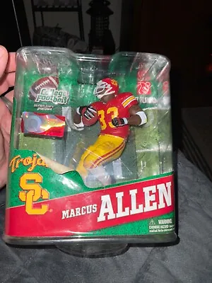 Marcus Allen Series 4 USC McFarlane Figurine NEW IN PACKAGE LABEL NOT PERFECT • $28.99