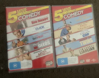 10 Comedy Movie Collection  Over 2 DVDs - Adam Sandler Jim Carrey • $9