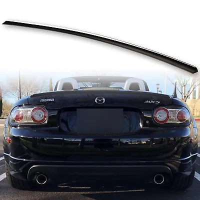 Fyralip Painted Trunk Lip Spoiler For Mazda Mx5 Miata 89-09 NN Standard Black • $77.56