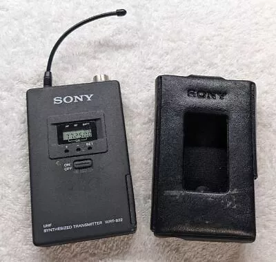 £38.25 • Buy Sony WRT-822 UHF Wireless Microphone Transmitter With Case 758.125 To 781.875MHz