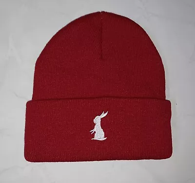 Bunny Rabbit Animal Knit Skull Cap Hat Beanie RED • $9.99