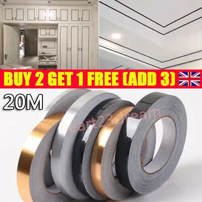 20M Roll Ceramic Tile Mildewproof Gap TapeSelf-adhesiveWaterproof SeamSticker • £3.39