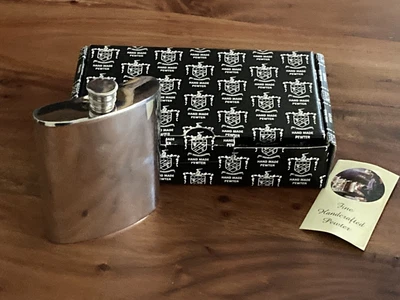 £9.99 • Buy Hip Flask English Pewter  Brand New In Box Made In Sheffield Plain