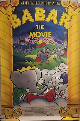 Babar The Movie-original Vintage Movie Poster Rolled Ss 27x41- 1989 • $145