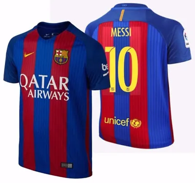 Nike Lionel Messi Fc Barcelona Youth Home Jersey 2016/17 • $129.99