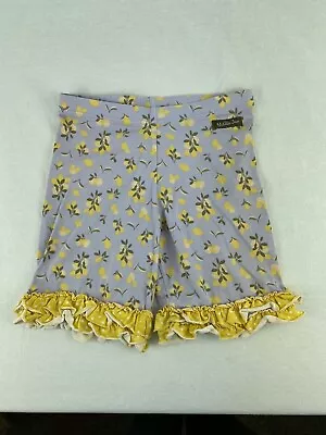 Matilda Jane Adventure Begins Tart And Sweet Shorties Lemon Ruffles Shorts 12 • $15.95