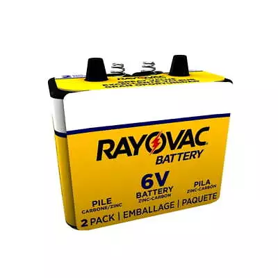 Rayovac Heavy-Duty 944 Lantern 6V Battery Spring Terminals 2 Count • $15.47