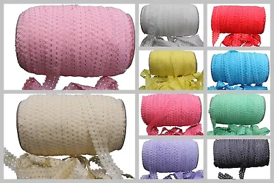 Lace Elastic Band Solid Colours By Yard DIY For Baby Headband Hair Ties Sewing • $2.89