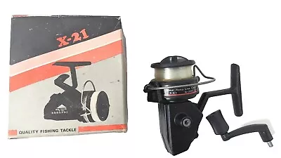 Vintage Spinmatic X-21 Freshwater Fishing Spinning Reel Original Box Packaging • $25