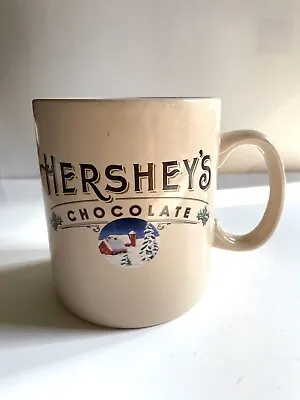 HERSHEYS CHOCOLATE Vintage Christmas Jumbo Coffee Mug 28oz  Mistletoe • $15.72