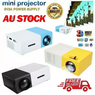Mini Projector HDMI USB LED HD 1080P Home Cinema Portable Pocket Projector ~PB • $36.96