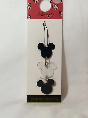 Disney Mickey Mouse Phone Charm Bag Backpack Keyring Charm Zip Pull Primark • £4.95