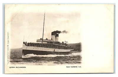 Postcard Clyde Steamers Queen Alexandra New Turbine SS *bk Discolorations* U76 • £14.23