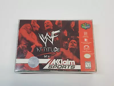 WWF Attitude Nintendo 64 N64 Box Only *(No Game No Manual)*damage • $8.96