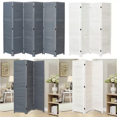 Home 3/4/6 Panels Wood/Bamboo Privacy Screen Room Divider Partition Furniture  • £99.95